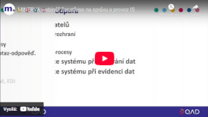 Náhled videa Zaostřeno na Správu a provoz IS